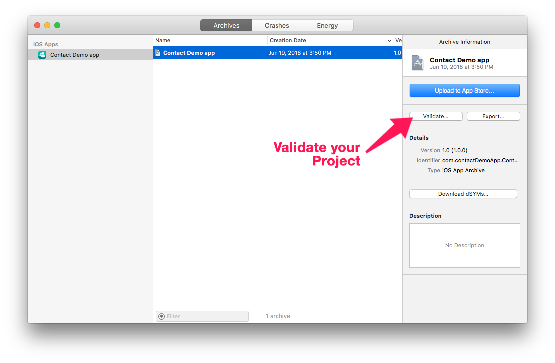 Validate your project