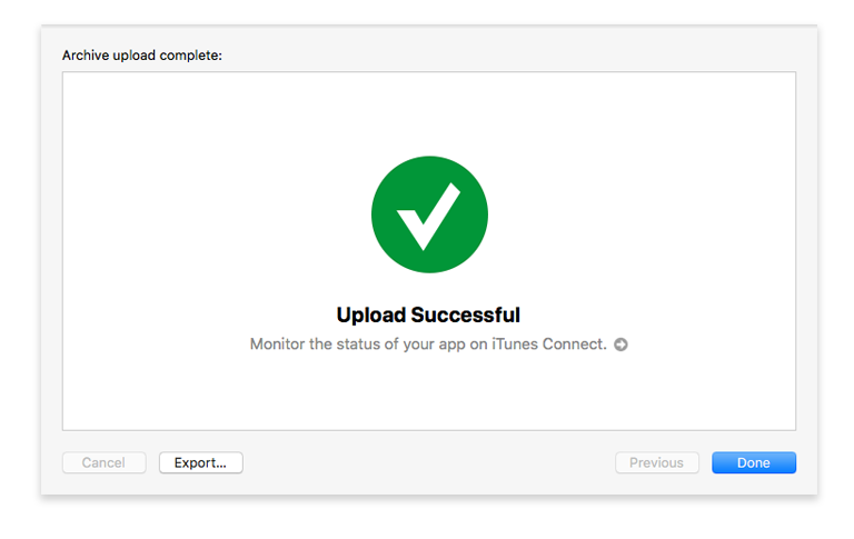 Upload successful