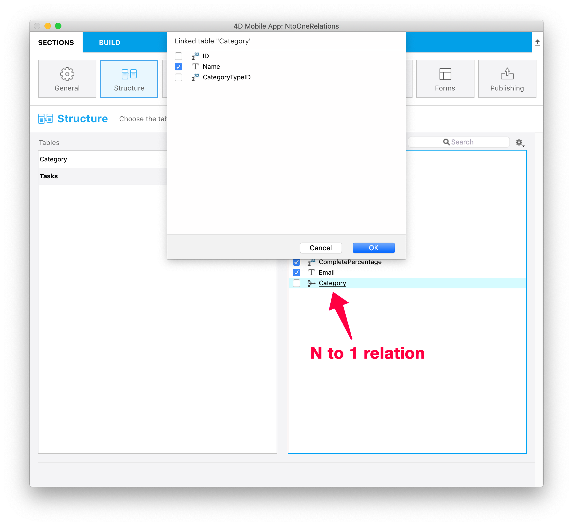 Publish related tables