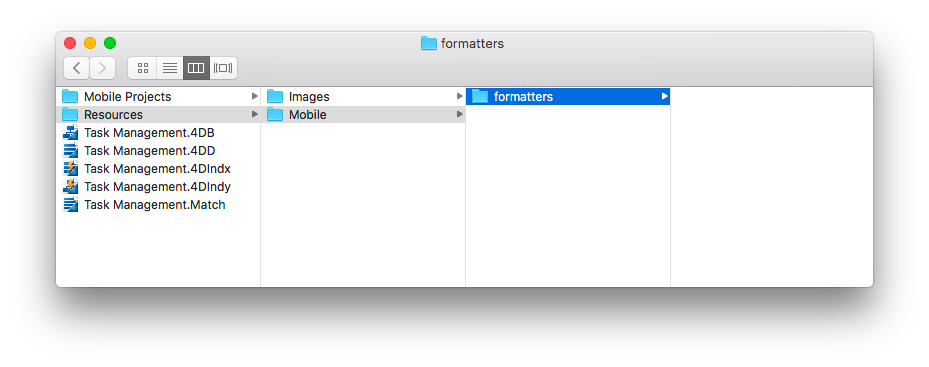 Formatter folder