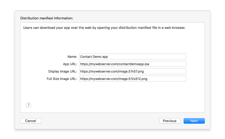 ⒐ Distribution manifest information